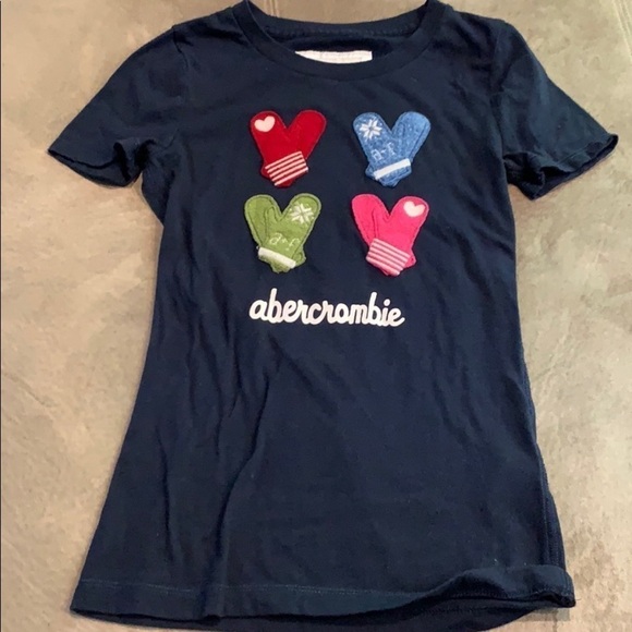 Abercrombie kids navy tshirt with embellishments - Picture 2 of 6